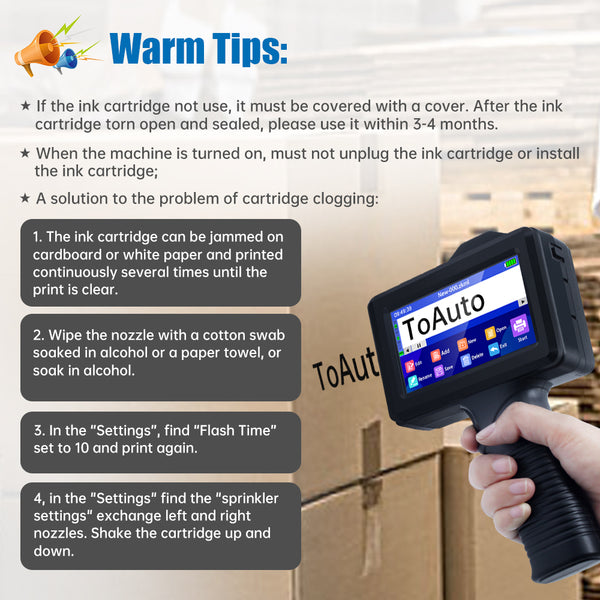 ToAuto V4 Portable Handheld Inkjet Printer - ToAuto Tool