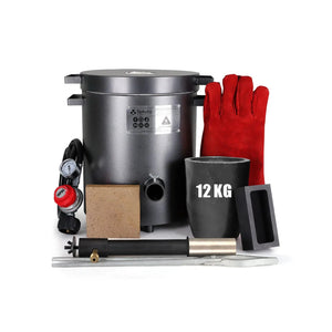 ToAuto 12KG propane melting furnace with graphite crucible