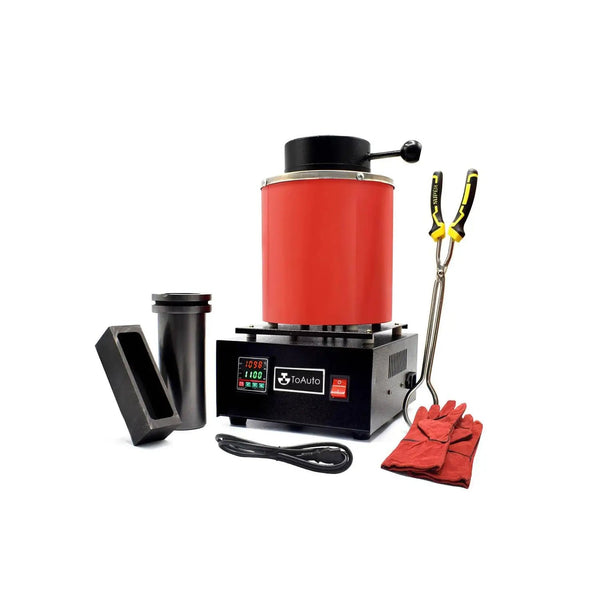 3KG electric gold melting furnace with graphite crucible