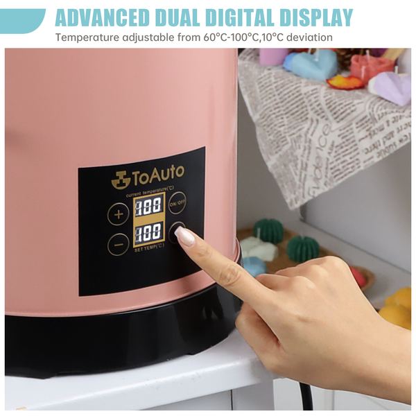 TOAUTO WMF-6L Digital Wax Melter(Pink/Black) - ToAuto Tool
