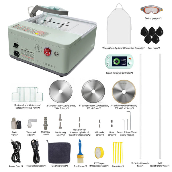 8 Inch Gemstone cutting machine for DIY Precise cutting ToAuto Tool