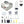 ToAuto 6 Inch smart metal cutting saw accessory kit including cut-off blades, goggles, apron and dust masks