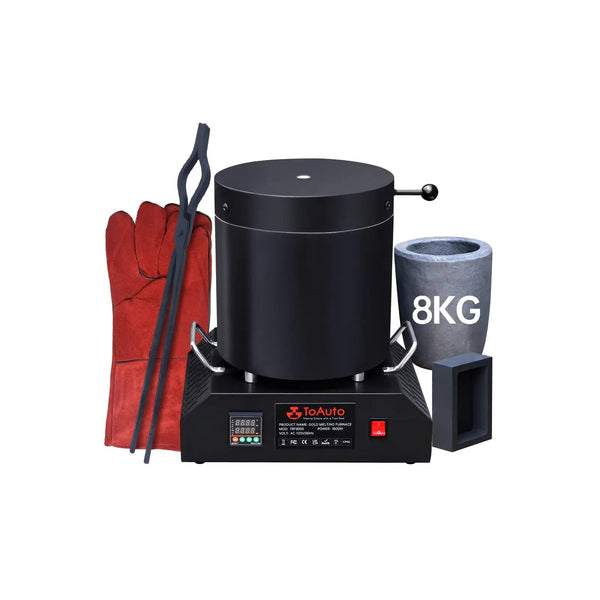 ToAuto 8KG electric aluminum melting furnace
